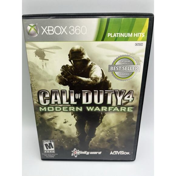 Call of Duty 4 Modern Warfare Platinum Hits Xbox 360 - Picture 1 of 4